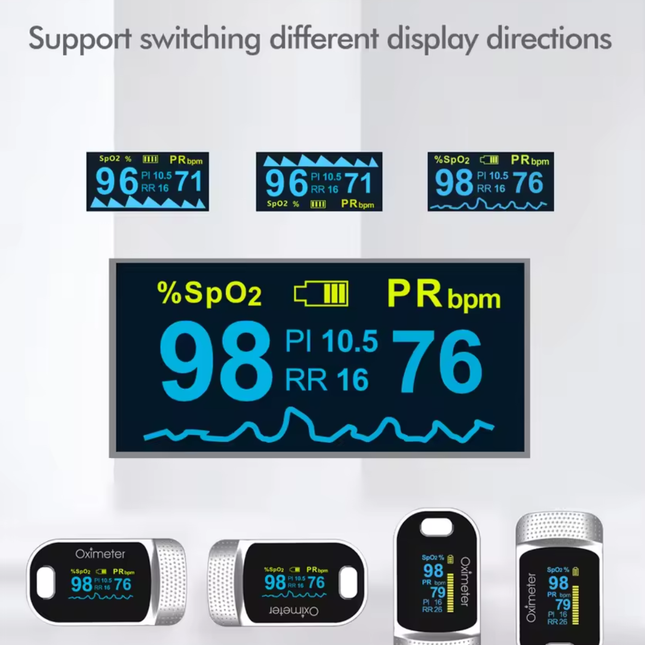 Health Monitor | Oximeter & Blood Glucose Monitor with OLED Display | Compact Design for On-the-Go Monitoring 5