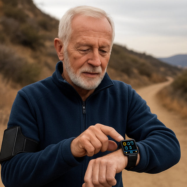 Health Monitoring Smartwatch | GPS Alert Wristband with SOS Function | Real-Time Tracking for Safety 0