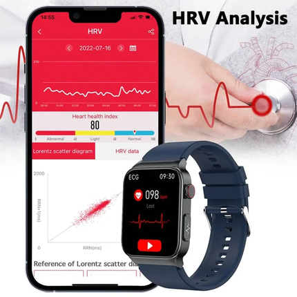 Health Tracker Smartwatch | ECG & Blood Glucose Monitoring with Customizable Watch Faces for Comprehensive Health Insights 5