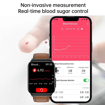 Health Tracker Smartwatch | ECG & Blood Glucose Monitoring with Customizable Watch Faces for Comprehensive Health Insights 8
