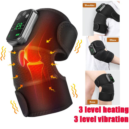 Heated Shoulder Brace with Adjustable Warmth & Vibration | Ergonomic Support for Daily Relief 0