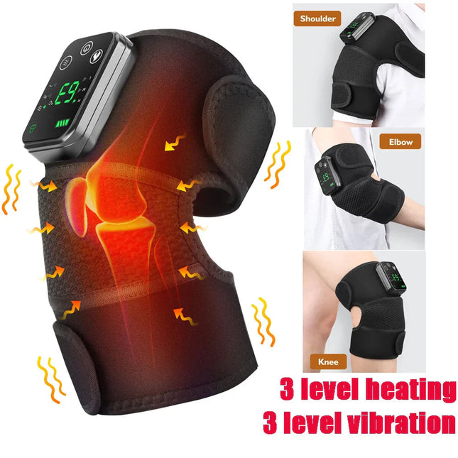 Heated Shoulder Brace with Adjustable Warmth & Vibration | Ergonomic Support for Daily Relief 0