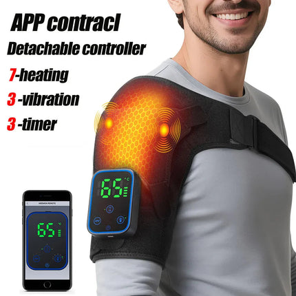Heated Shoulder Brace with Adjustable Warmth & Vibration | Ergonomic Support for Daily Relief 10