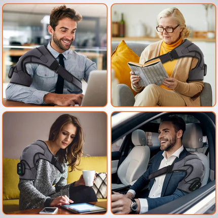Heated Shoulder Brace with Adjustable Warmth & Vibration | Ergonomic Support for Daily Relief 7