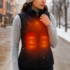 Heated Vest for Women | 9 Heating Zones & Slim Fit Design | Ultimate Warmth for Cold Days 0
