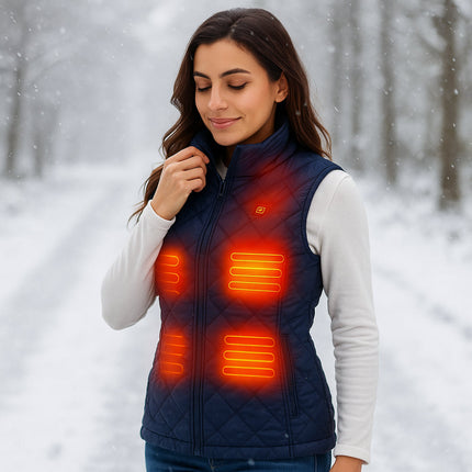 Heated Vest for Women | 9 Heating Zones & Slim Fit Design | Ultimate Warmth for Cold Days 4