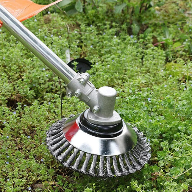 Heavy-Duty Brush Cutter Head | Durable Steel Wire Attachment for String Trimmers 0