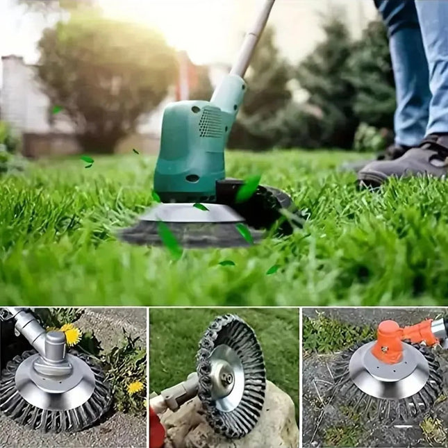Heavy-Duty Brush Cutter Head | Durable Steel Wire Attachment for String Trimmers 1
