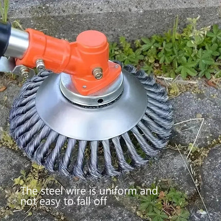 Heavy-Duty Brush Cutter Head | Durable Steel Wire Attachment for String Trimmers 3