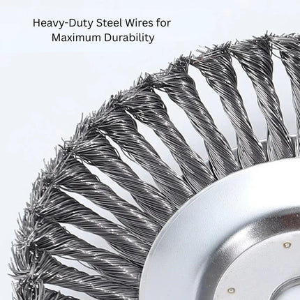 Heavy-Duty Brush Cutter Head | Durable Steel Wire Attachment for String Trimmers 4