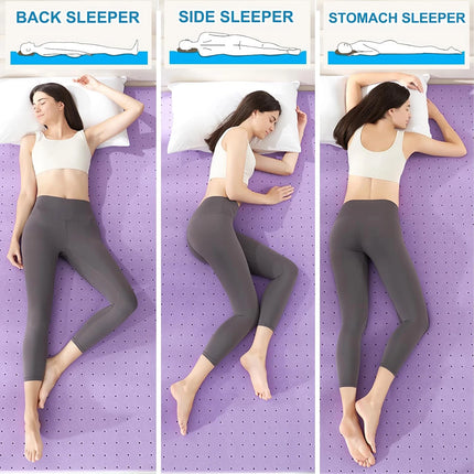 Comfort Rest | All Size Gel-Infused Mattress Topper with Cooling Technology | Soft Bed Pad for Enhanced Sleep Quality