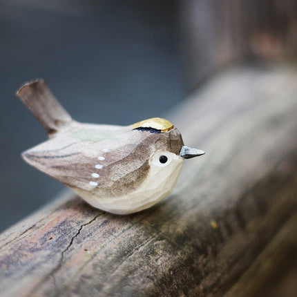 Wooden Bird Ornaments, Scandi Decor Wooden Birds