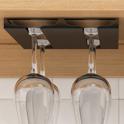Under Cabinet Wine Glass Rack, Hanging Wine Glass Holder – image 5