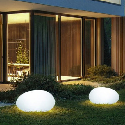 Cobblestone Garden Light with Remote Control | Weather-Resistant LED for Outdoor Ambiance