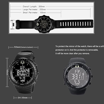 Henry | Waterproof Digital Sports Watch with Shock Resistance & LED Backlight | Tactical Design for Outdoor Adventures 3