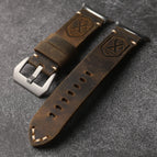 Dark Brown(With Pattern)-Silver Buckle / Samsung Watch Ultra 47mm