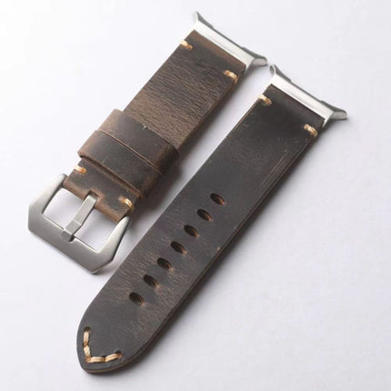 Heritage Collection | Vintage Leather Band for Samsung Watch Ultra with Durable Hand-Stitching | Adjustable Fit for Timeless Elegance 15