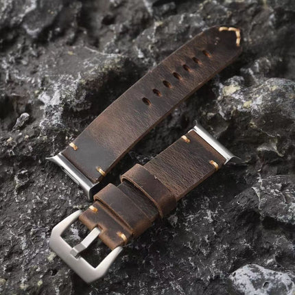 Heritage Collection | Vintage Leather Band for Samsung Watch Ultra with Durable Hand-Stitching | Adjustable Fit for Timeless Elegance 5
