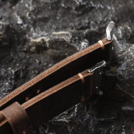 Heritage Collection | Vintage Leather Band for Samsung Watch Ultra with Durable Hand-Stitching | Adjustable Fit for Timeless Elegance 7