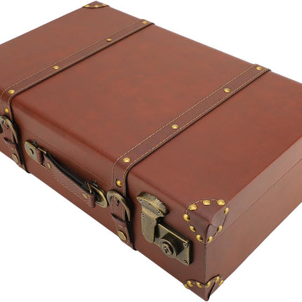 Heritage Collection | Vintage Leather Carry-On Overnight Case with Alloy Lock | Durable Design for Travel and Display 0