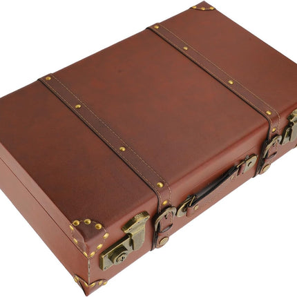 Heritage Collection | Vintage Leather Carry-On Overnight Case with Alloy Lock | Durable Design for Travel and Display 1