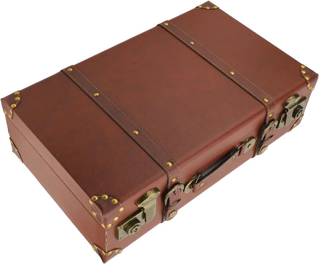 Heritage Collection | Vintage Leather Carry-On Overnight Case with Alloy Lock | Durable Design for Travel and Display 1
