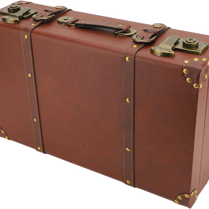 Heritage Collection | Vintage Leather Carry-On Overnight Case with Alloy Lock | Durable Design for Travel and Display 3