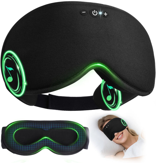 Serenity Sleep | Bluetooth 3D Eye Mask with Light Blocking & Music Playback | Comfortable Design for Restful Sleep