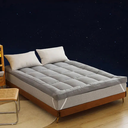 Comfort Rest | Foldable Mattress Topper with Anti-Slip Foam & Microfiber Cover | Portable Solution for Better Sleep