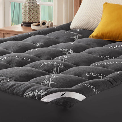 EcoComfort Collection | Bamboo Viscose Mattress Protector with Quilted Design | Waterproof & Breathable for Ultimate Sleep Comfort