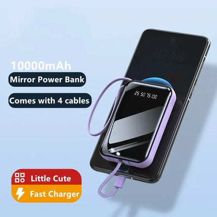 Vepine Best Power Bank | Best Portable Charger with Integrated Cable Management & Digital Display | High-Capacity Portable Power Bank for iPhone, Samsung & Android