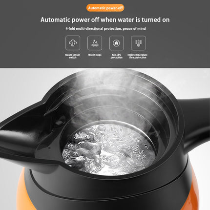 Electric Kettle for Car 12V and 24V, Stainless Steel Electric Water Kettle