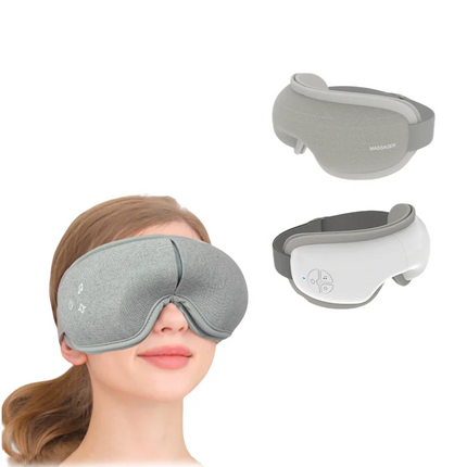 IntelliRelax | V-Shape Eye Massager with Hot Compress & Air Pressure | Portable Eye Care Device for Stress Relief
