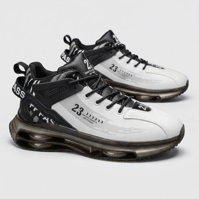 High Top Mens Sneakers, Chunky High Top Sneakers with Padded Ankle Collar – image 4