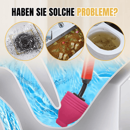 High-Pressure Drain Cleaning Tool | Manual Clog Remover for Chemical-Free Plumbing 3