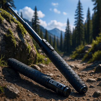 HikeShield | Adjustable Hiking Stick with Anti-Slip Handle | Lightweight & Compact for Outdoor Adventures 0