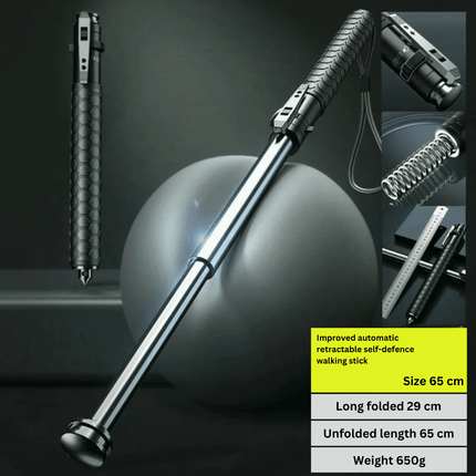 HikeShield | Adjustable Hiking Stick with Anti-Slip Handle | Lightweight & Compact for Outdoor Adventures 9