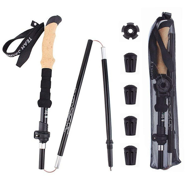Hiking Companion | Ultralight Telescopic Walking Stick with Ergonomic Grip | Adjustable Length for Comfort 0
