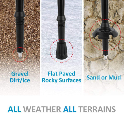 Hiking Companion | Ultralight Telescopic Walking Stick with Ergonomic Grip | Adjustable Length for Comfort 2