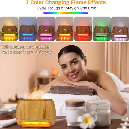 Himalayan Salt Stone | Aroma Diffuser & Humidifier with LED Mood Lighting | Air Purification for Relaxation 4