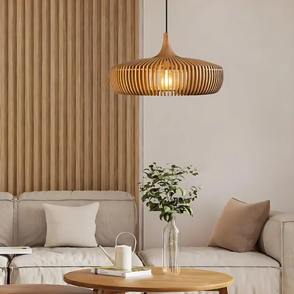 Hinori | Ceiling Light Pendant with Solid Wood Design | Japandi Style for Warm Ambiance 4