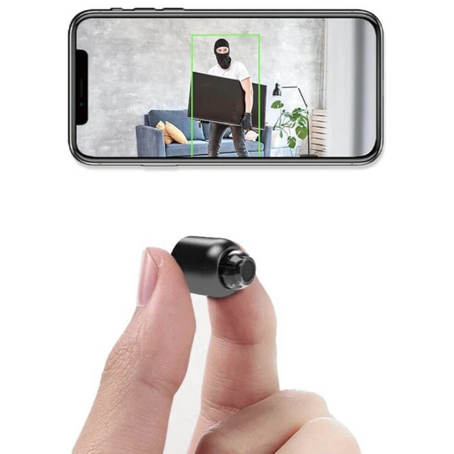 HomeGuard | Mini WiFi Security Cameras with Night Vision & Motion Alerts | 2-Pack for Baby and Pet Monitoring 0