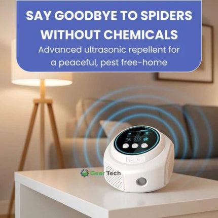 HomeGuard | Ultrasonic Spider Repeller with Chemical-Free Operation | Safe Pest Control for Families 2