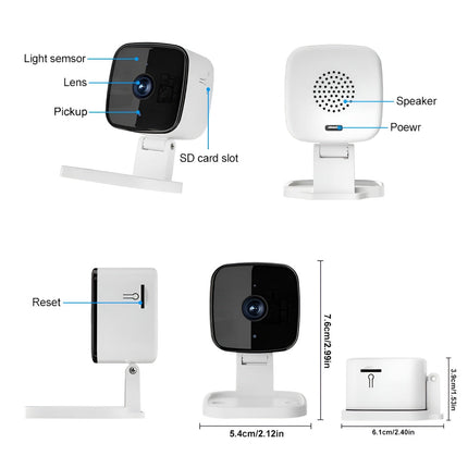HomeGuard | WiFi Indoor Security Camera with 1080P HD Video | AI Detection for Safe Monitoring 4
