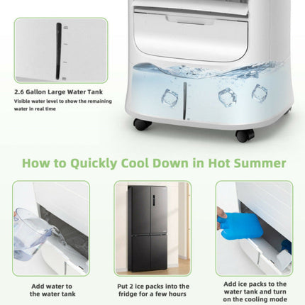 Home Breeze | Portable Air Conditioner Cooler Fan with 4-in-1 Functionality | Adjustable Airflow for Ultimate Comfort 6
