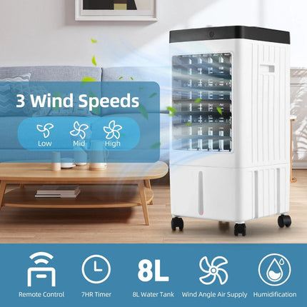 Home Breeze | Portable Evaporative Air Conditioner with Ice Packs | Energy Efficient Cooling for Comfort 4