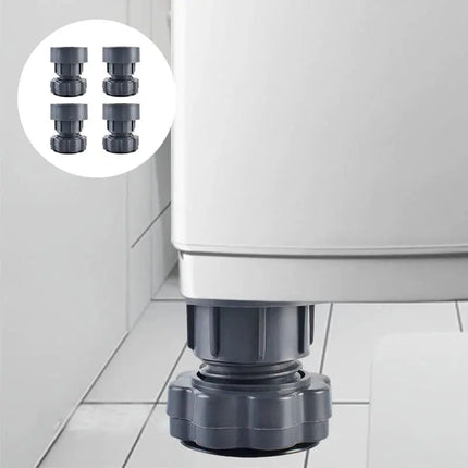Home Essentials | Height Adjustable Anti-Vibration Pads for Appliances with Noise Reduction | 4-Piece Set for Stability and Floor Protection 4