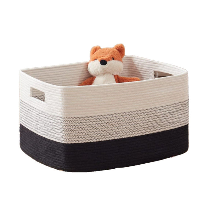 Home Essentials | Oversized Woven Storage Basket with Durable Handles | Rectangular Design for Efficient Organization 1