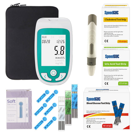 Home Health Monitor | 3-In-1 Device for Cholesterol, Glucose & Uric Acid | Quick Results for Proactive Health Management 2