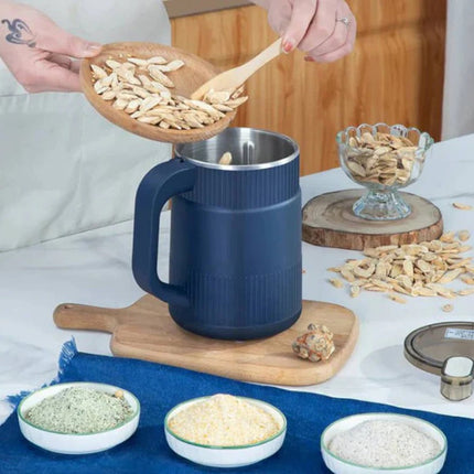 Home Kitchen Essentials | Portable Electric Grain Mill with One-Touch Operation | Compact Design for Fresh Flour Anytime 4